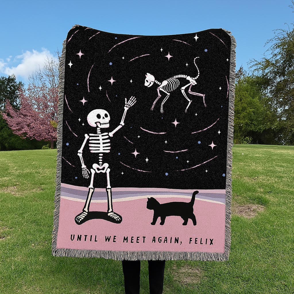 Personalized Dog / Pet Memorial Woven Blanket