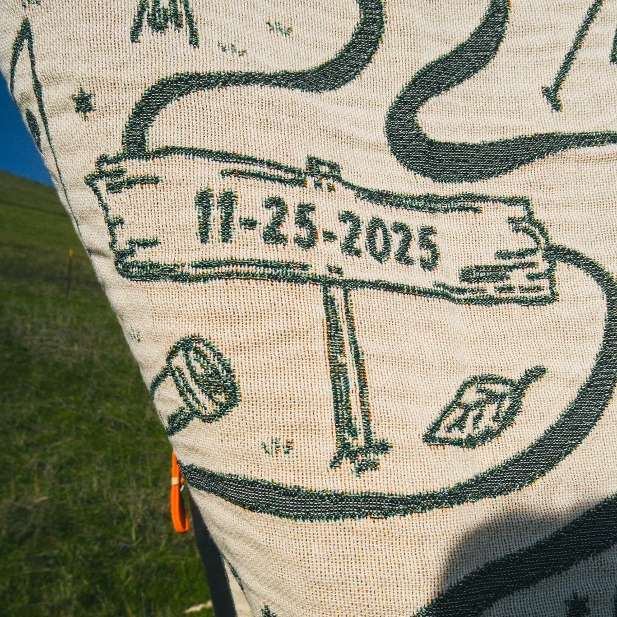 Personalized Couple Camping Woven Blanket - Relatable Basic