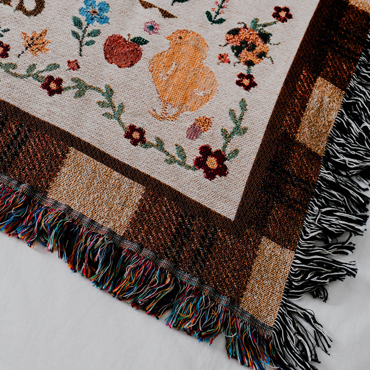 Personalized Cozy Fall Family Woven Blanket
