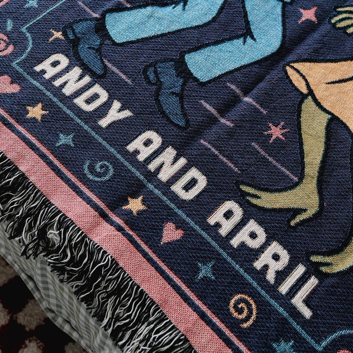 Personalized Dancing Frogs Couple Blanket