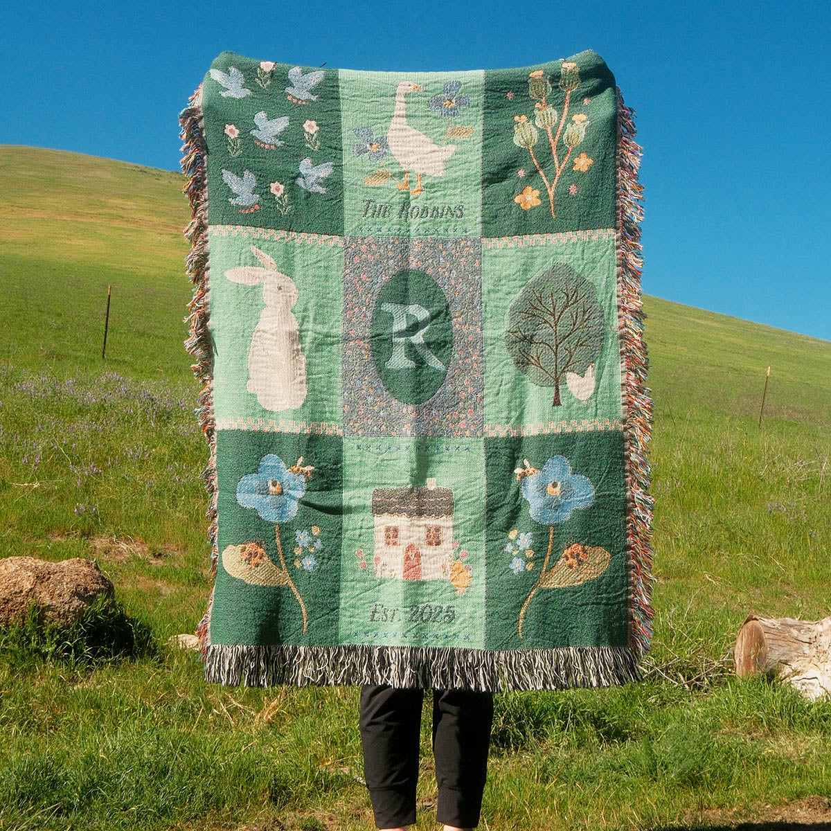 Personalized Easter Family Blanket