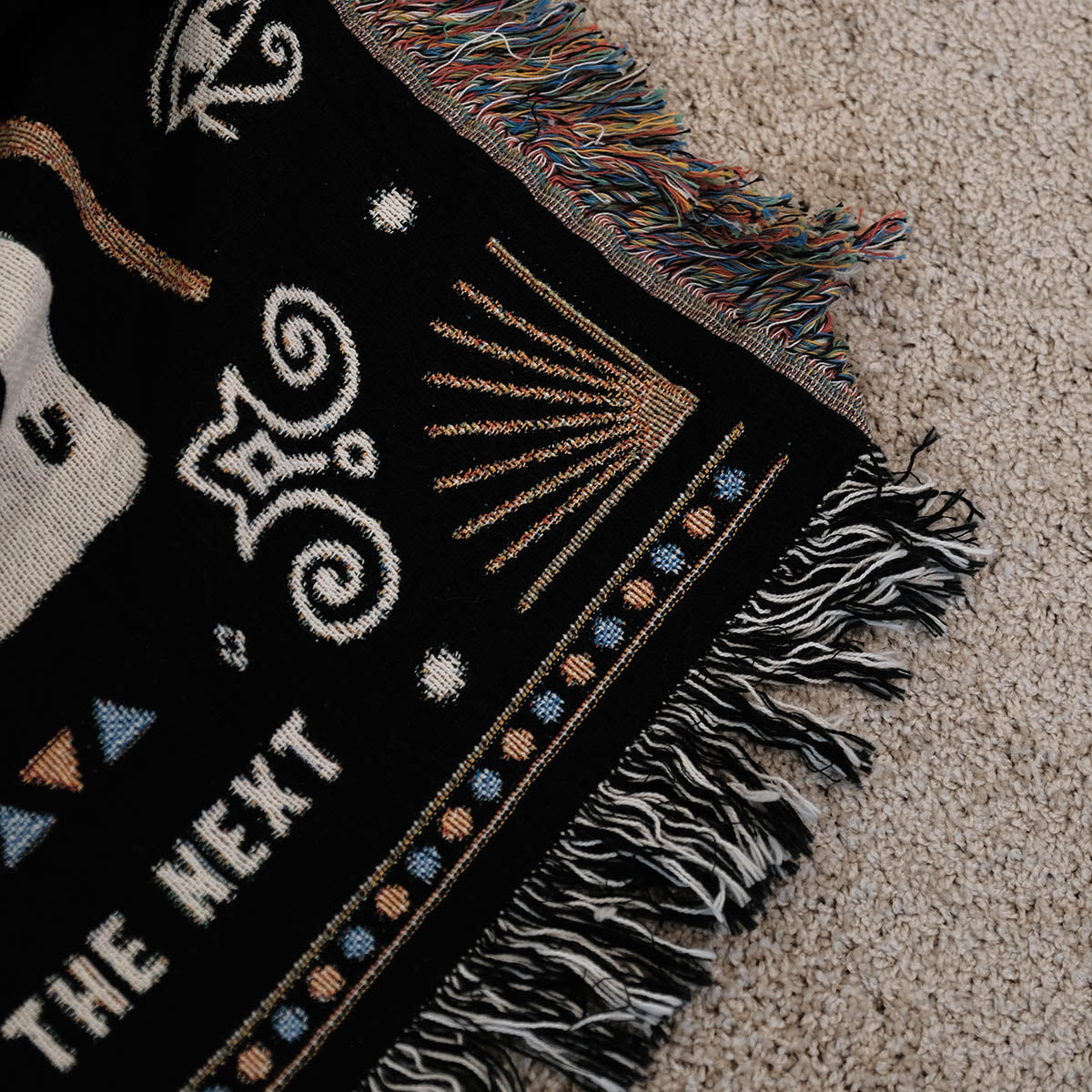 Personalized Egyptian Inspired Couple Woven Blanket