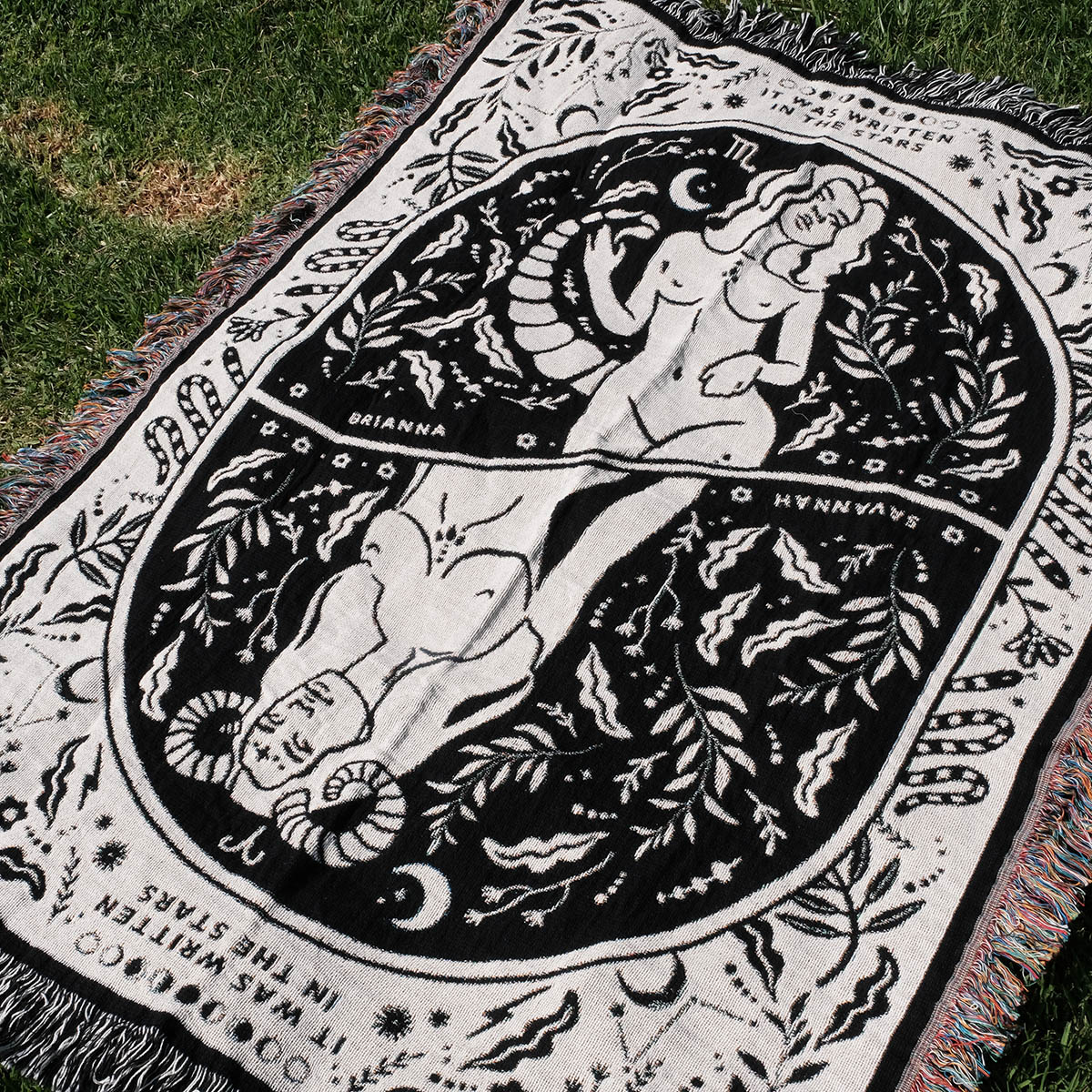 Goddess Zodiac Signs Couple Blanket - Relatable Basic