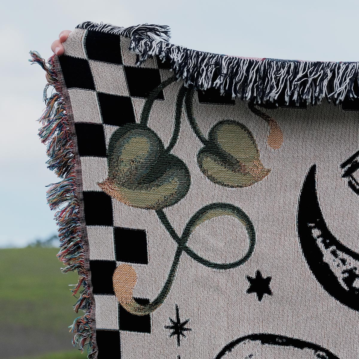 Personalized Bound For Eternity Couple Skulls Woven Blanket