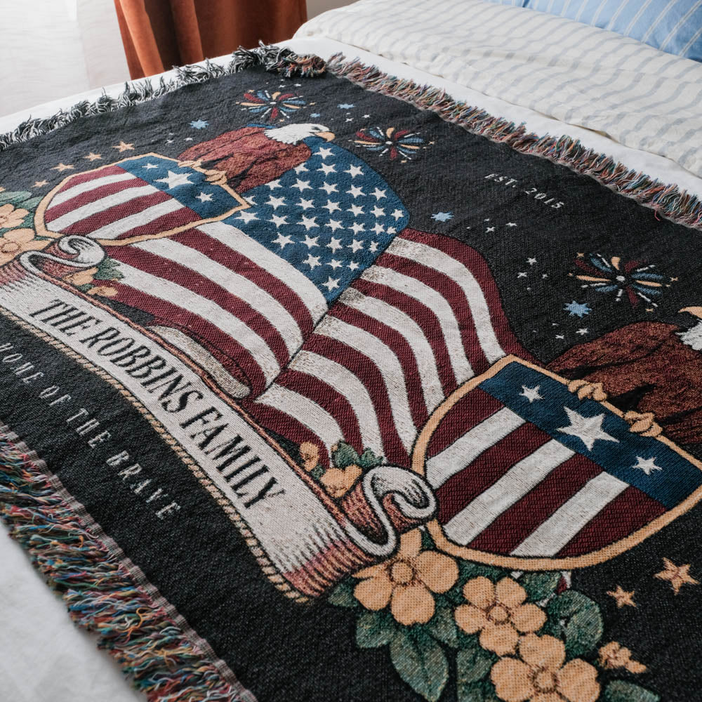 Personalized Veteran Family Blanket - Relatable Basic