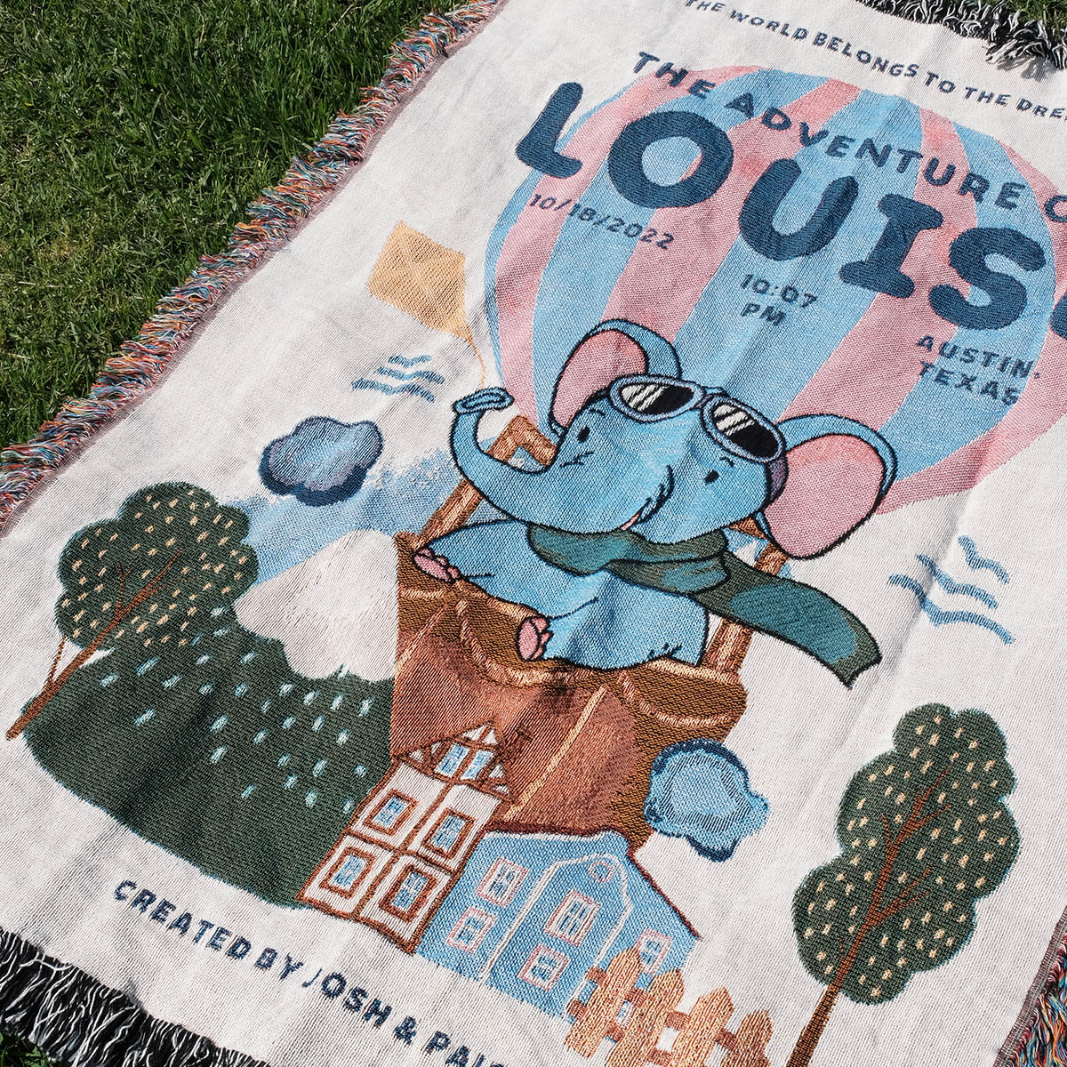 Children Storybook Cover Woven Blanket - Relatable Basic