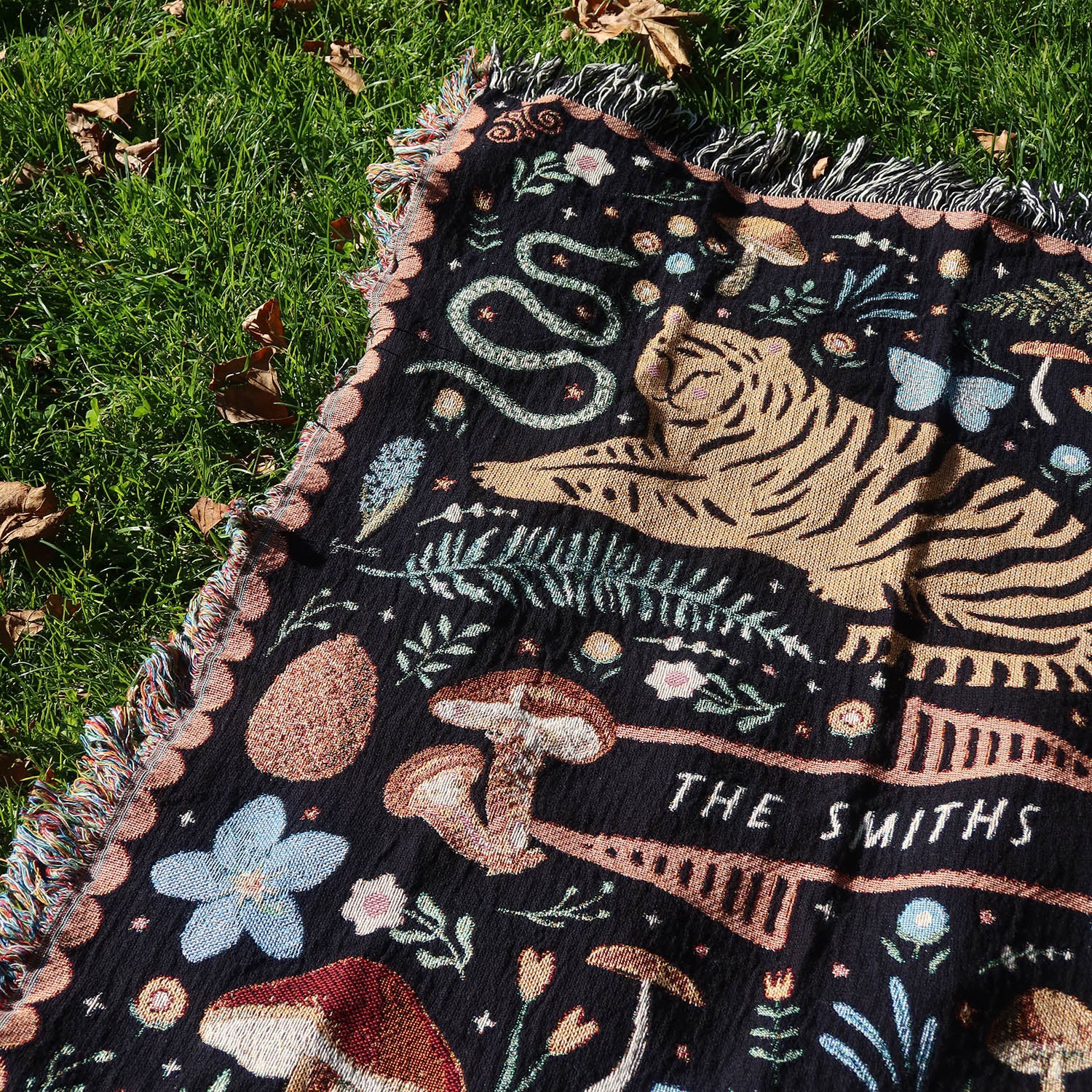 Magical Land Animal Cottagecore Personalized Woven Blanket - Relatable Basic