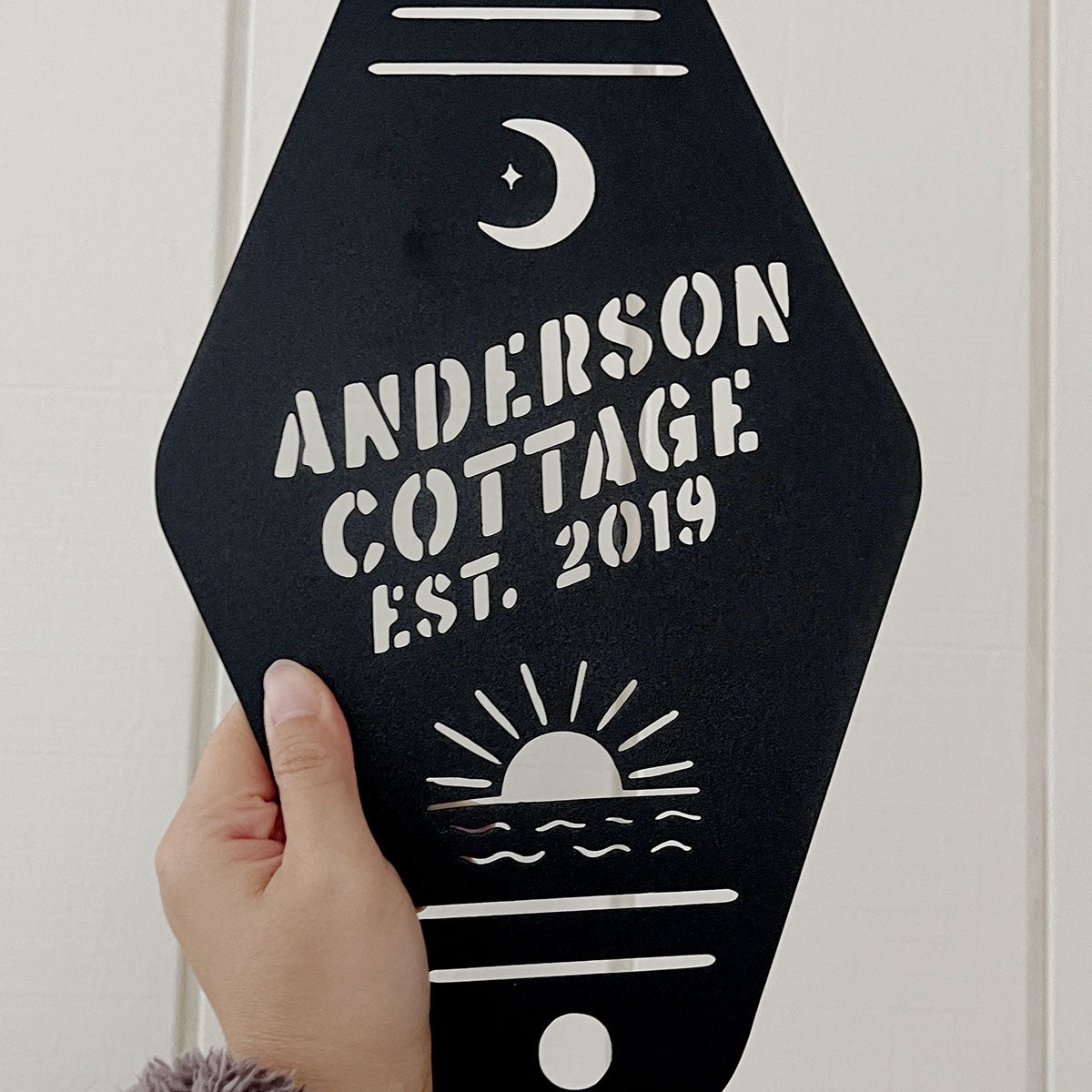 Personalized Motel Key Steel Die Cut Wall Sign