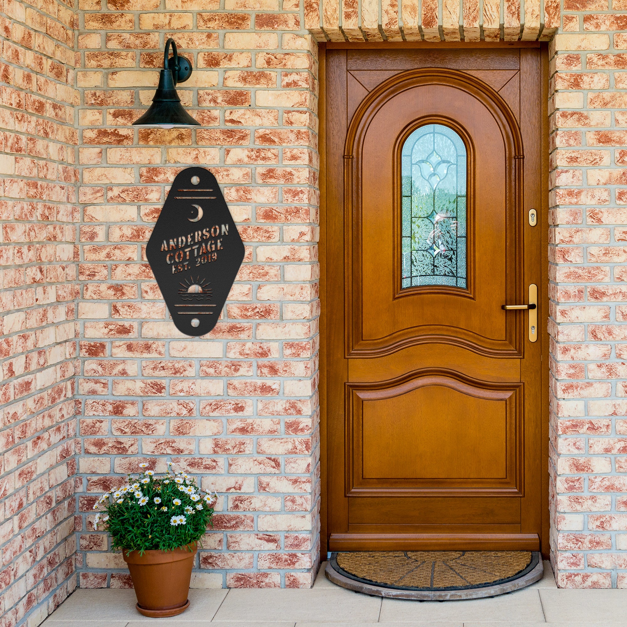 Personalized Motel Key Steel Die Cut Wall Sign