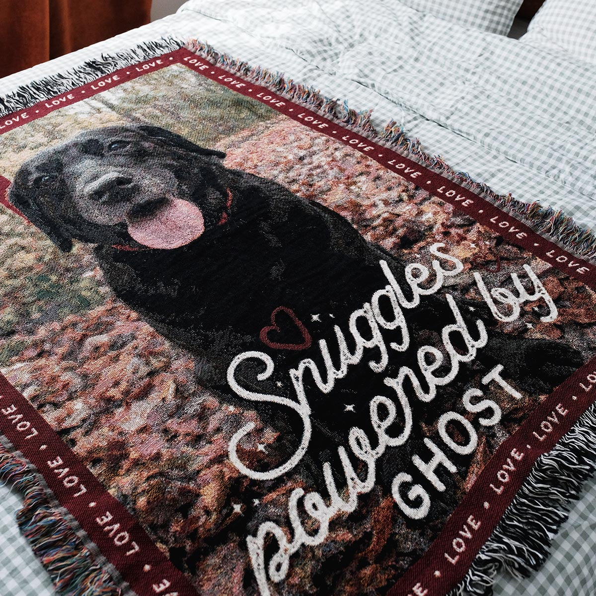 Personalized Pet Photo Woven Blanket
