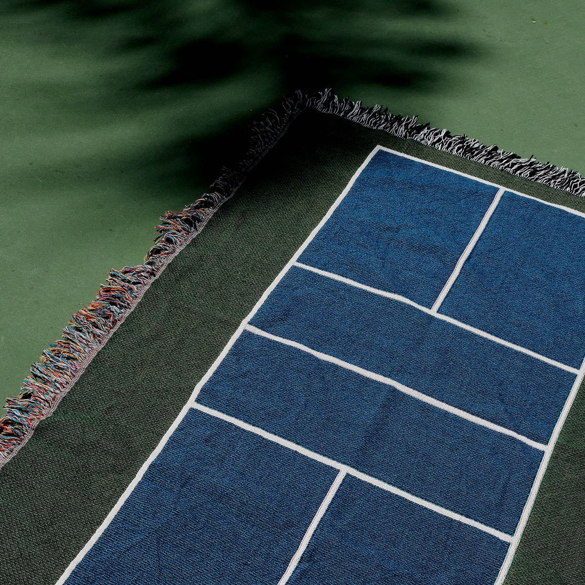 Pickleball Court Woven Blanket