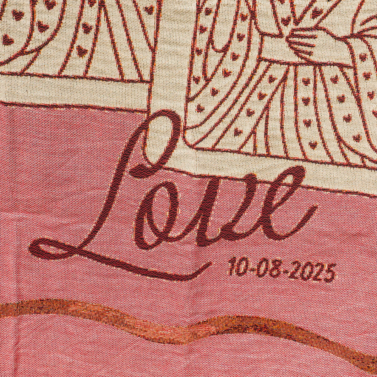 Personalized King & Queen Playing Cards Couple Woven Blanket