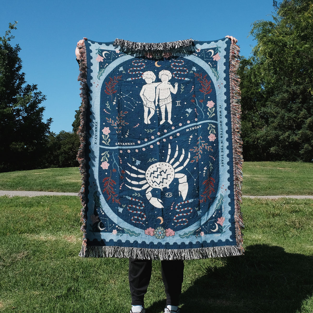 Enchanting Zodiac Signs Couple Blanket - Relatable Basic
