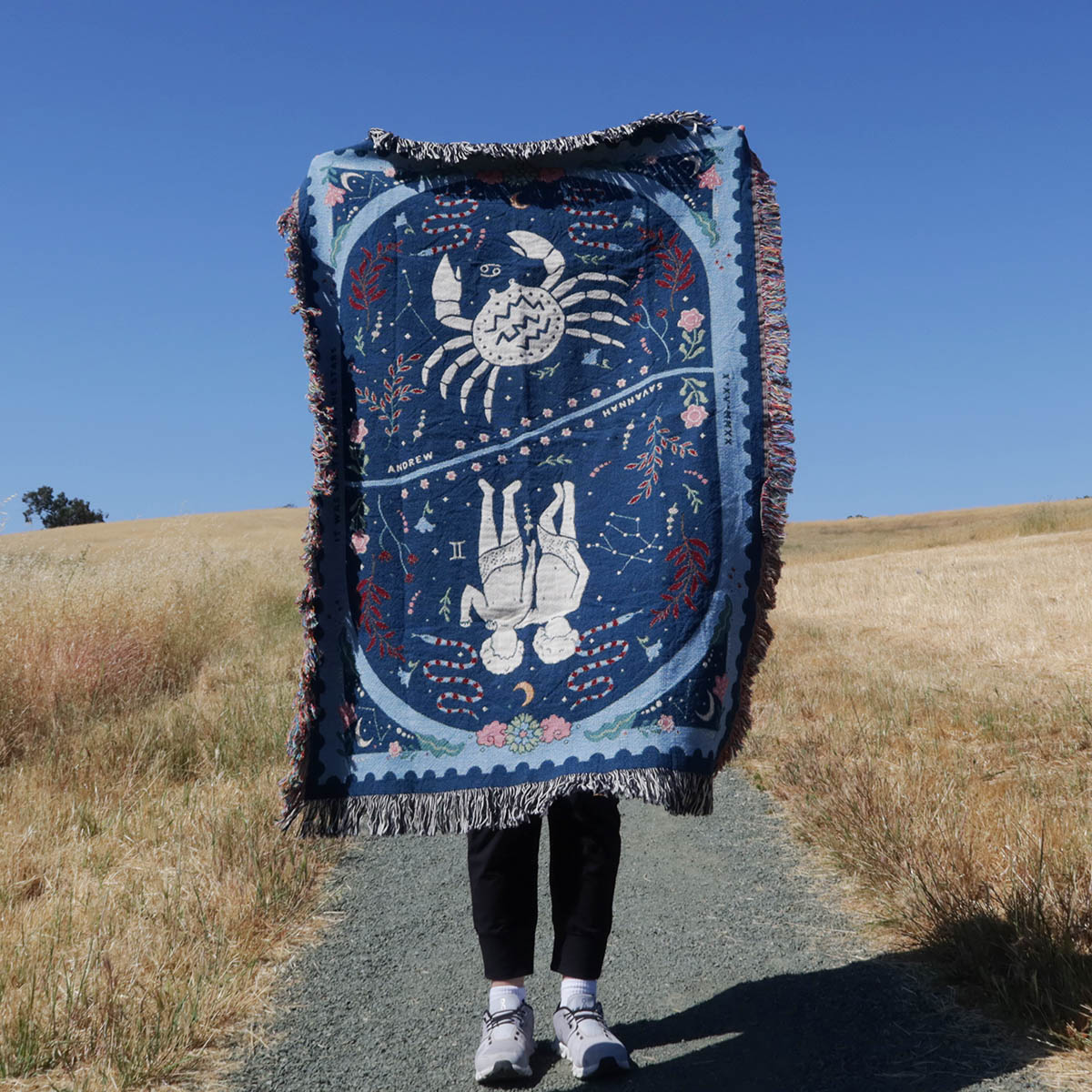 Enchanting Zodiac Signs Couple Blanket - Relatable Basic