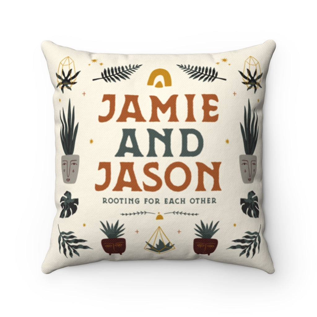 Personalized Plants Lover Pillow - Pillow - Personalized Gifts for Couples, Custom Birthday Gifts, Custom Anniversary Gifts | Relatable Basic