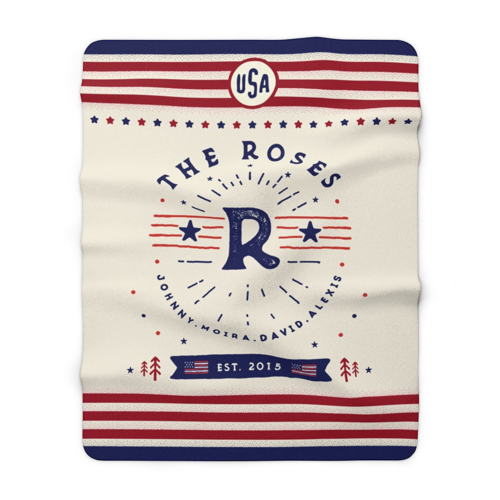 Personalized Family Patriotic Fleece Blanket - Fleece - Personalized Gifts for Couples, Custom Birthday Gifts, Custom Anniversary Gifts | Relatable Basic