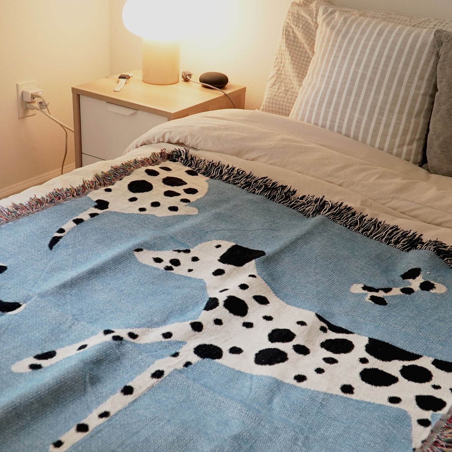 Dalmatian Woven Throw Blanket - Woven - Personalized Gifts for Couples, Custom Birthday Gifts, Custom Anniversary Gifts | Relatable Basic