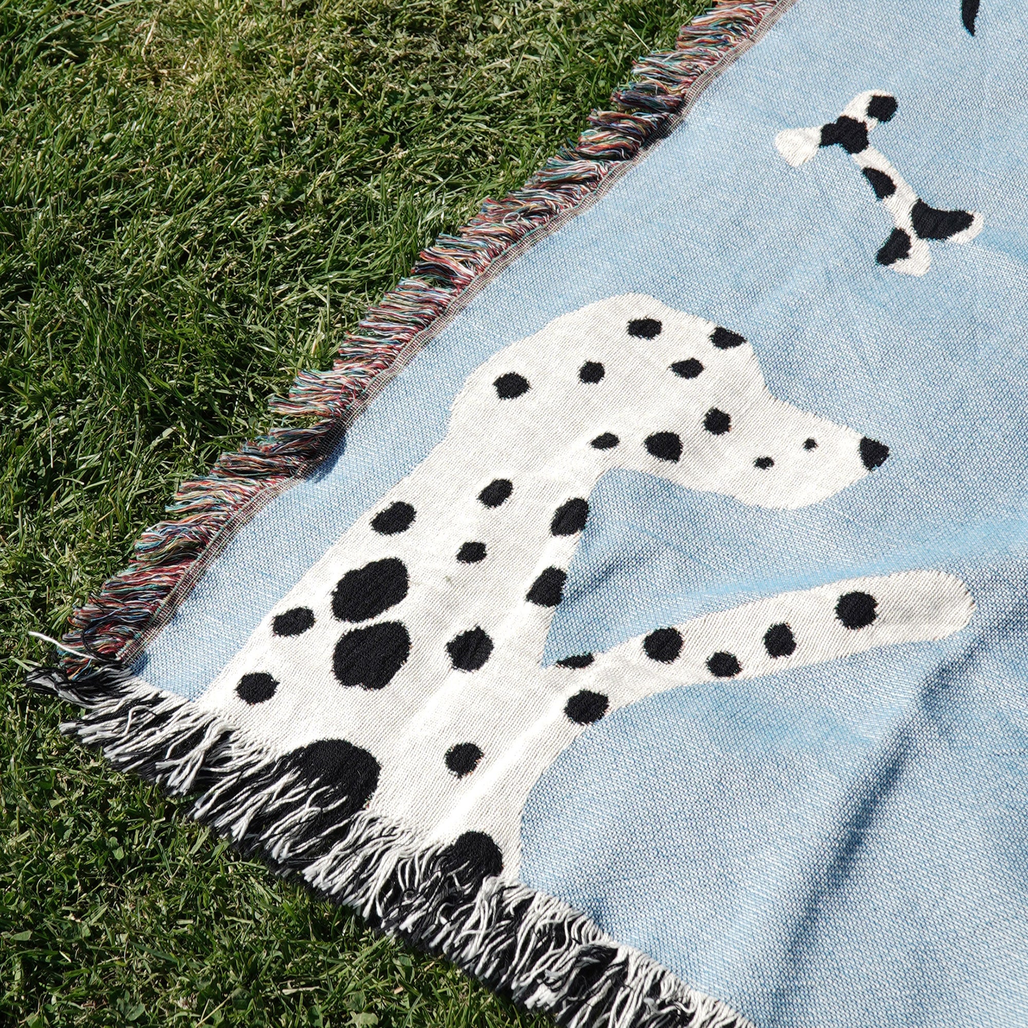 Dalmatian Woven Throw Blanket - Woven - Personalized Gifts for Couples, Custom Birthday Gifts, Custom Anniversary Gifts | Relatable Basic