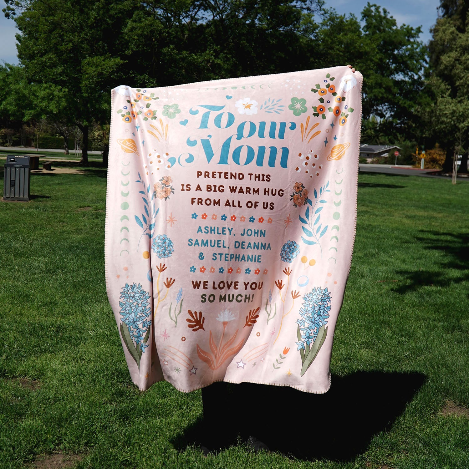 Personalized To Our Mom Fleece Blanket - Fleece - Personalized Gifts for Couples, Custom Birthday Gifts, Custom Anniversary Gifts | Relatable Basic