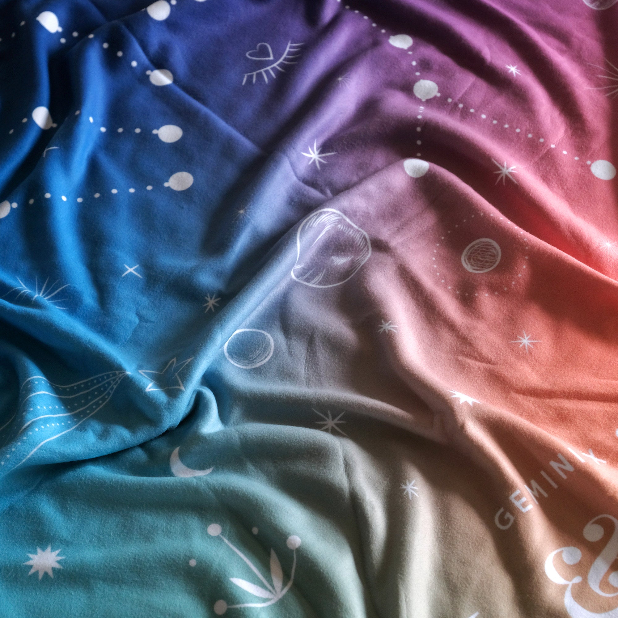 Personalized Couple Zodiac (Pride) Fleece Blanket - Fleece - Personalized Gifts for Couples, Custom Birthday Gifts, Custom Anniversary Gifts | Relatable Basic