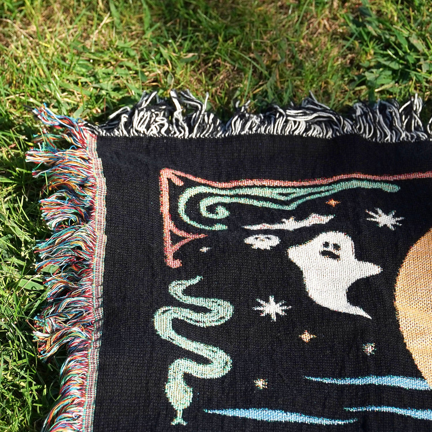 Personalized Zodiac Skeleton Woven Blanket - Woven - Personalized Gifts for Couples, Custom Birthday Gifts, Custom Anniversary Gifts | Relatable Basic