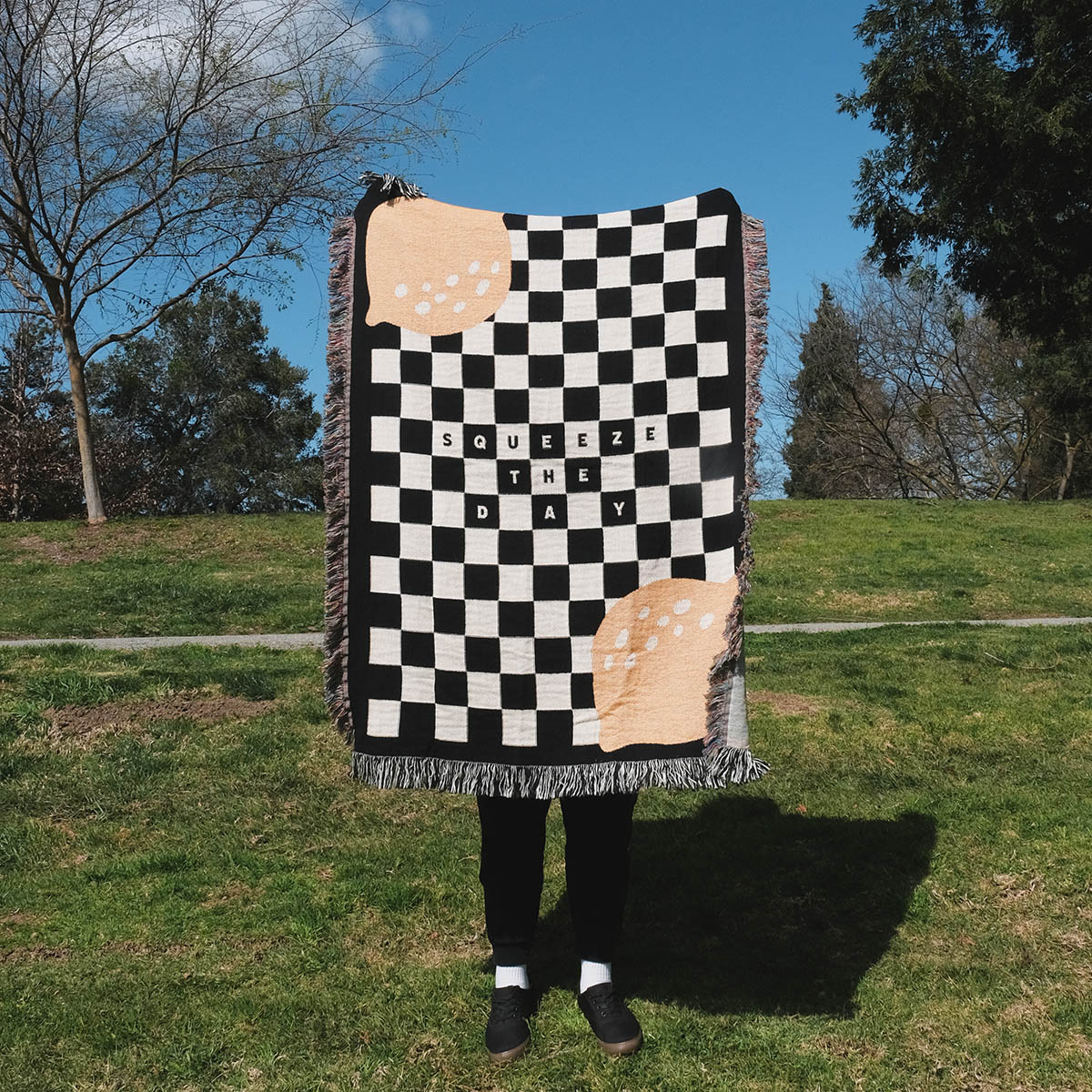 Squeeze The Day Woven Throw Blanket - Relatable Basic