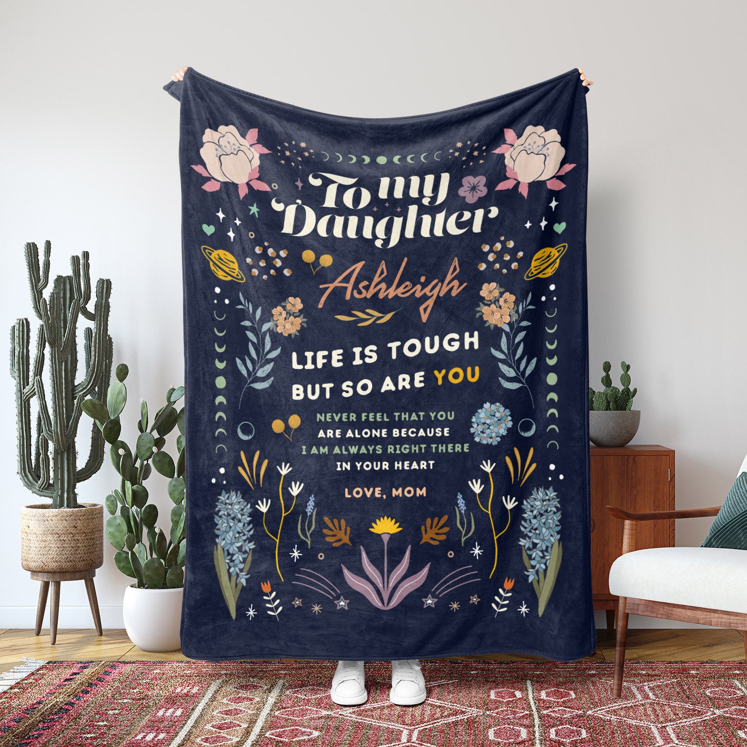 Personalized To My Daughter Fleece Blanket - Fleece - Personalized Gifts for Couples, Custom Birthday Gifts, Custom Anniversary Gifts | Relatable Basic