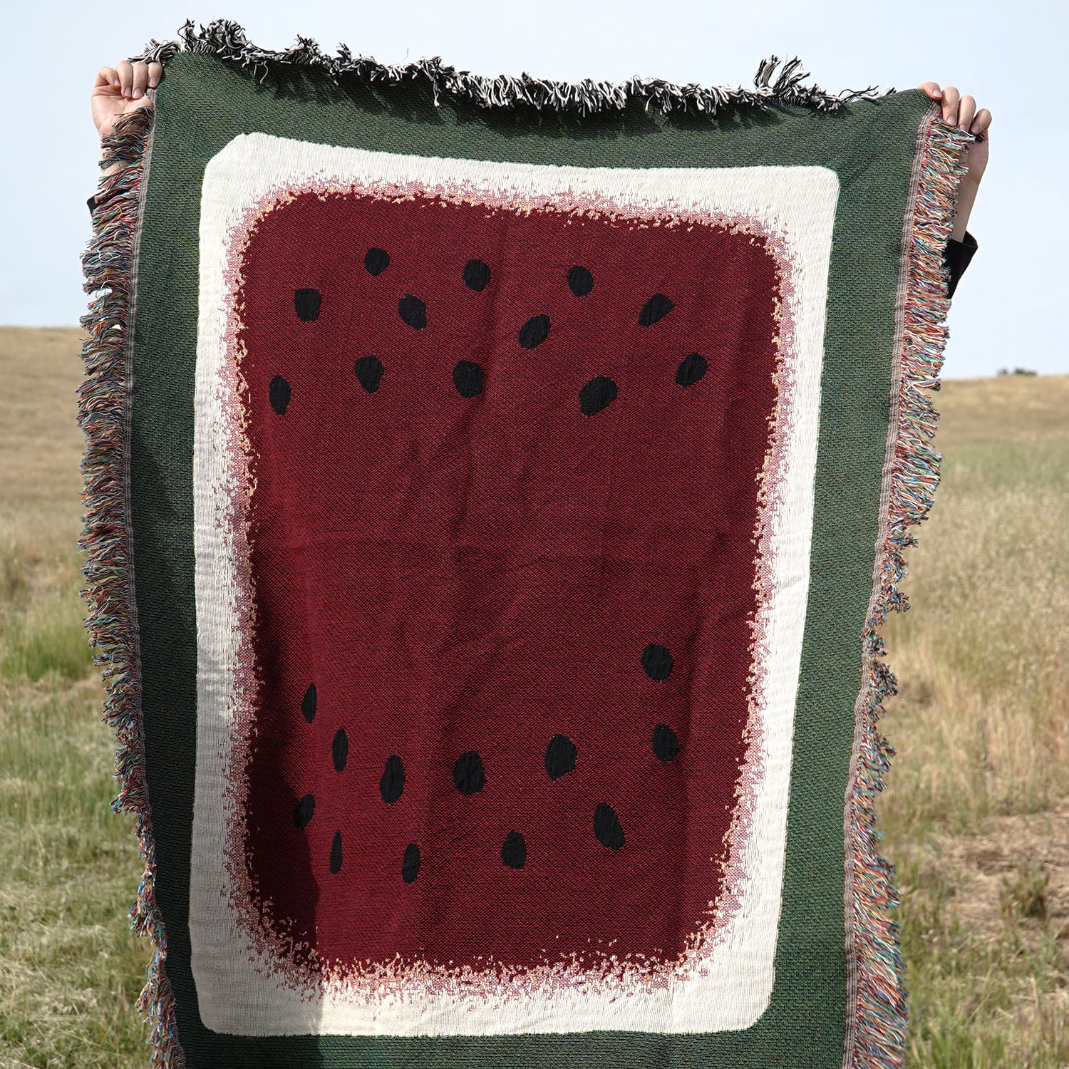 Watermelon Woven Blanket - Woven - Personalized Gifts for Couples, Custom Birthday Gifts, Custom Anniversary Gifts | Relatable Basic