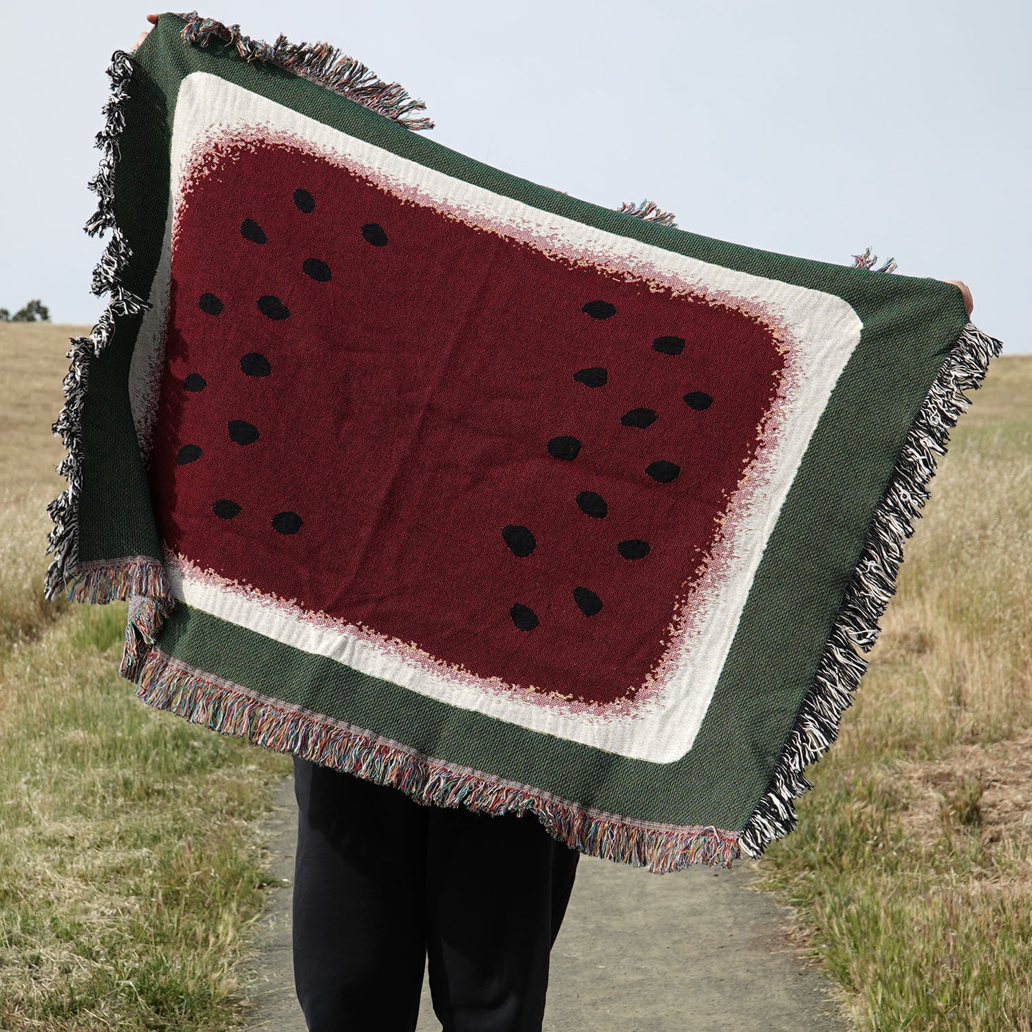 Watermelon Woven Blanket - Woven - Personalized Gifts for Couples, Custom Birthday Gifts, Custom Anniversary Gifts | Relatable Basic