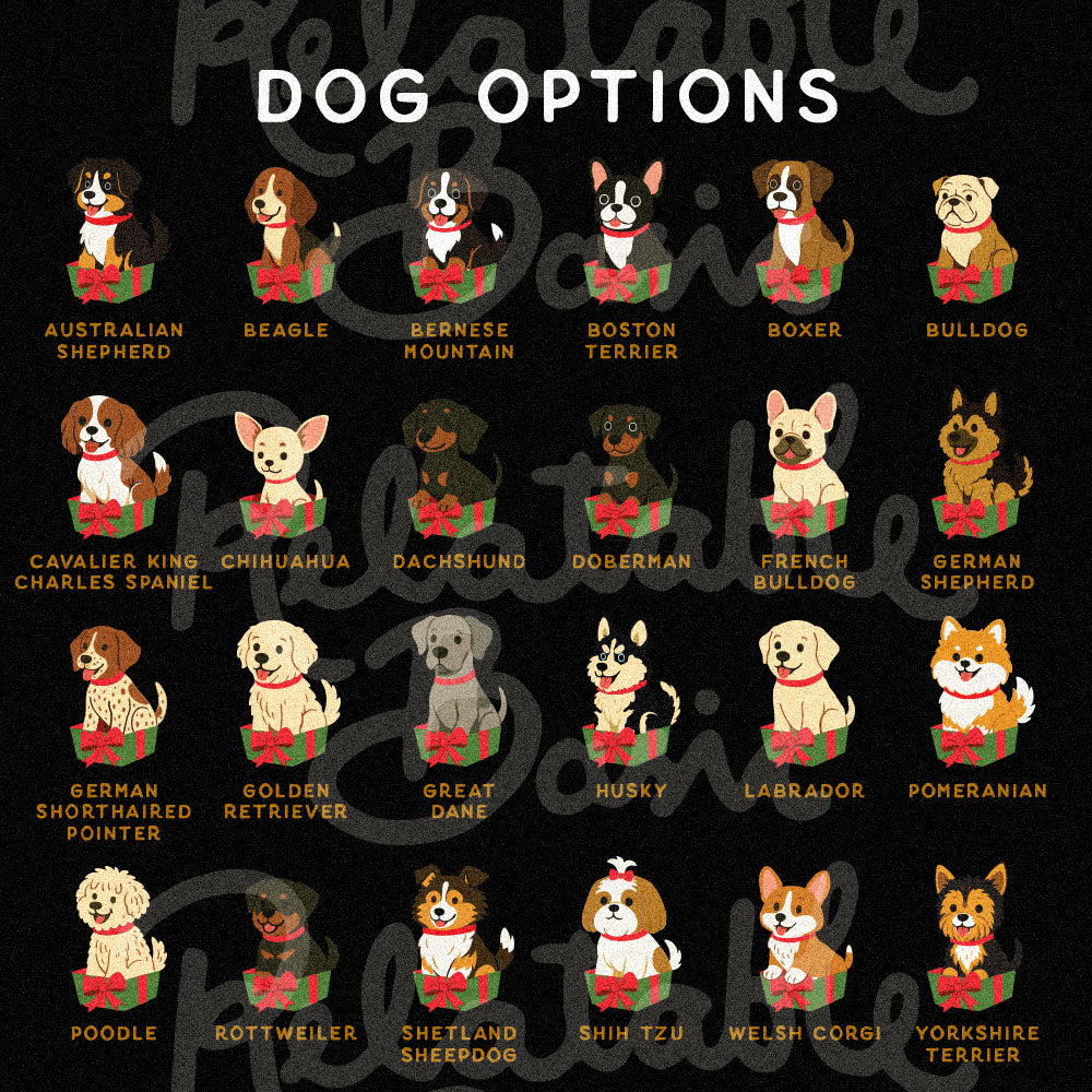 Personalized Dog Christmas Tree Blanket