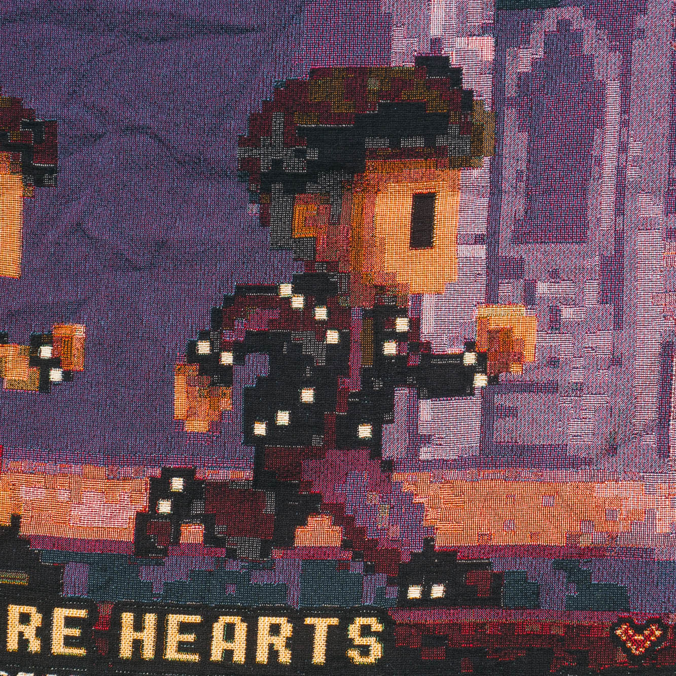 Personalized Pixel Gaming Concert Couple Woven Blanket