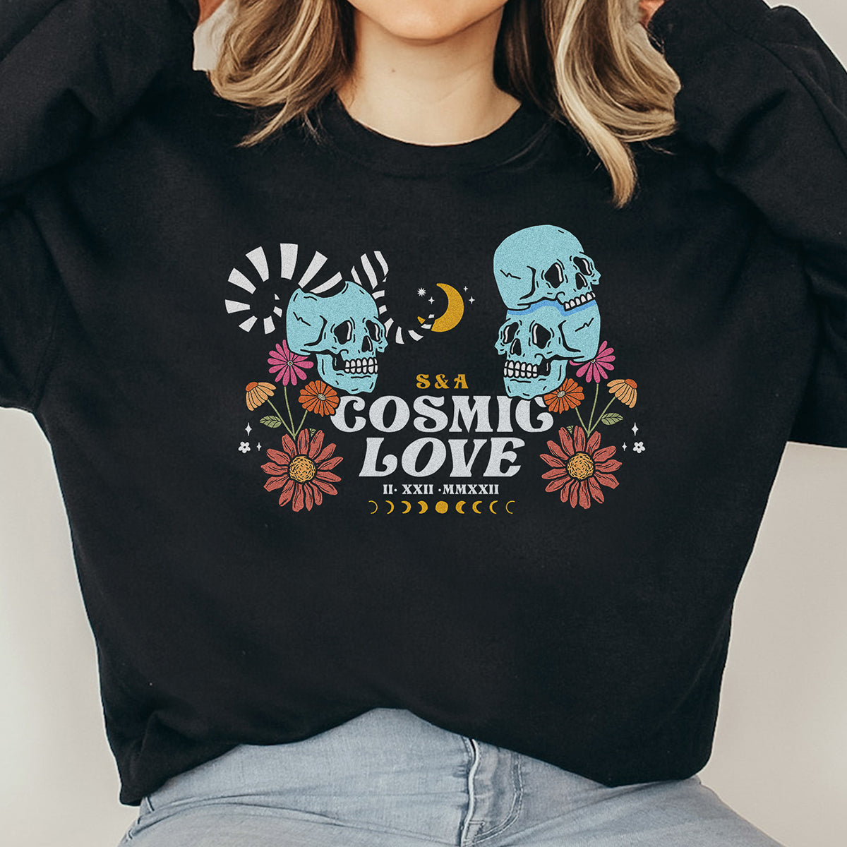 Couple Zodiac Personalized Crewneck Sweatshirt - Relatable Basic