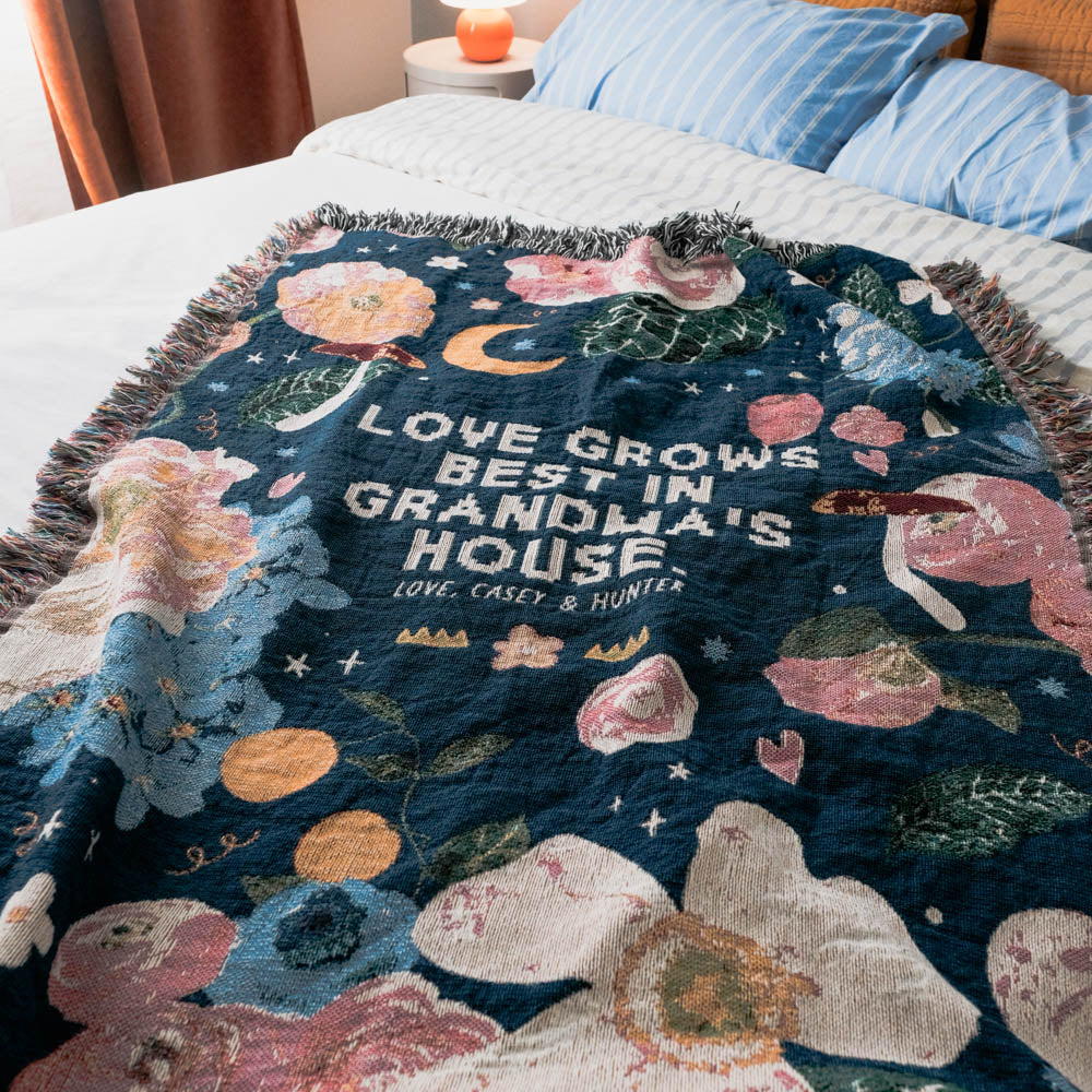 Personalized Grandma’s Garden Blanket - Relatable Basic