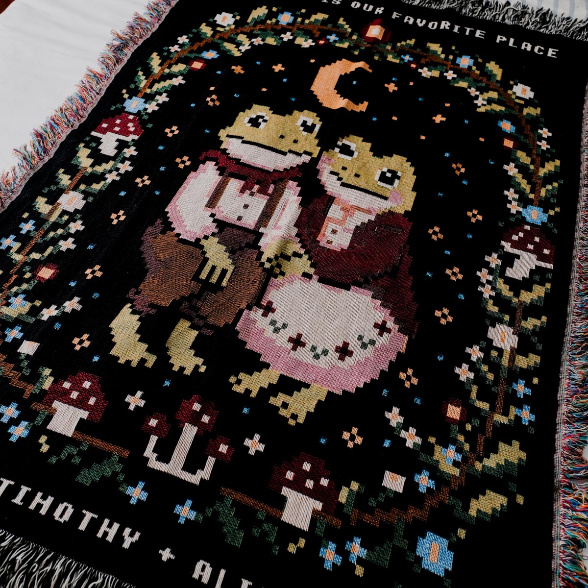 Personalized Two Frogs In Love