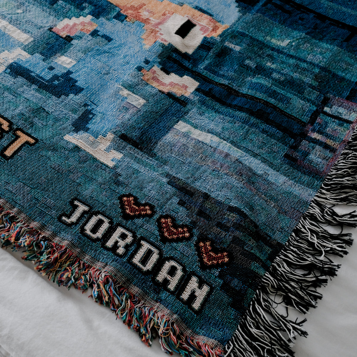 Personalized Healthcare Couple Woven Blanket - Relatable Basic
