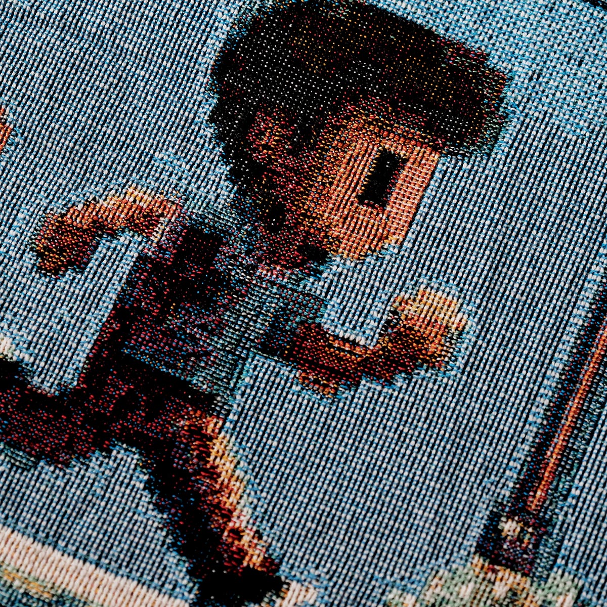 Personalized Retro 8-Bit Gaming Couple Adventure Woven Blanket