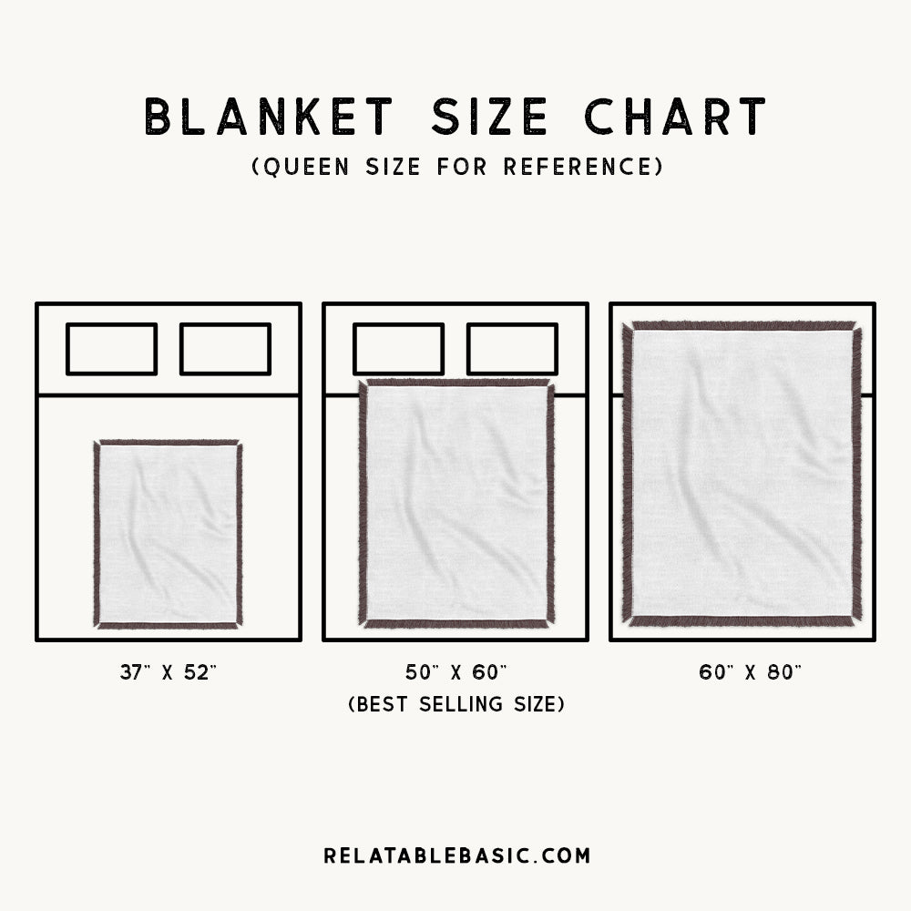 Personalized Human x Skeleton Couple Woven Blanket