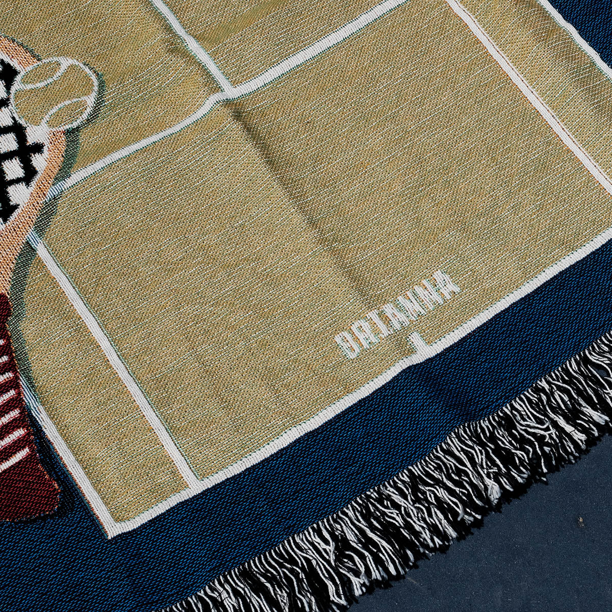 Personalized Tennis Couple Woven Blanket