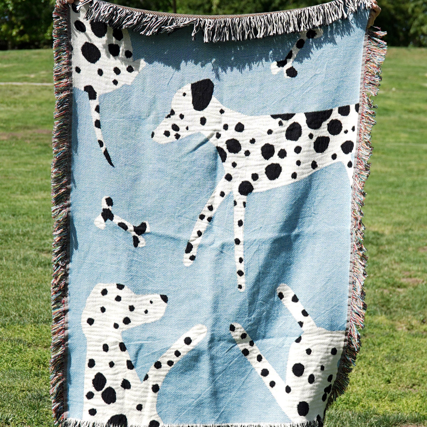 Dalmatian Woven Throw Blanket - Woven - Personalized Gifts for Couples, Custom Birthday Gifts, Custom Anniversary Gifts | Relatable Basic