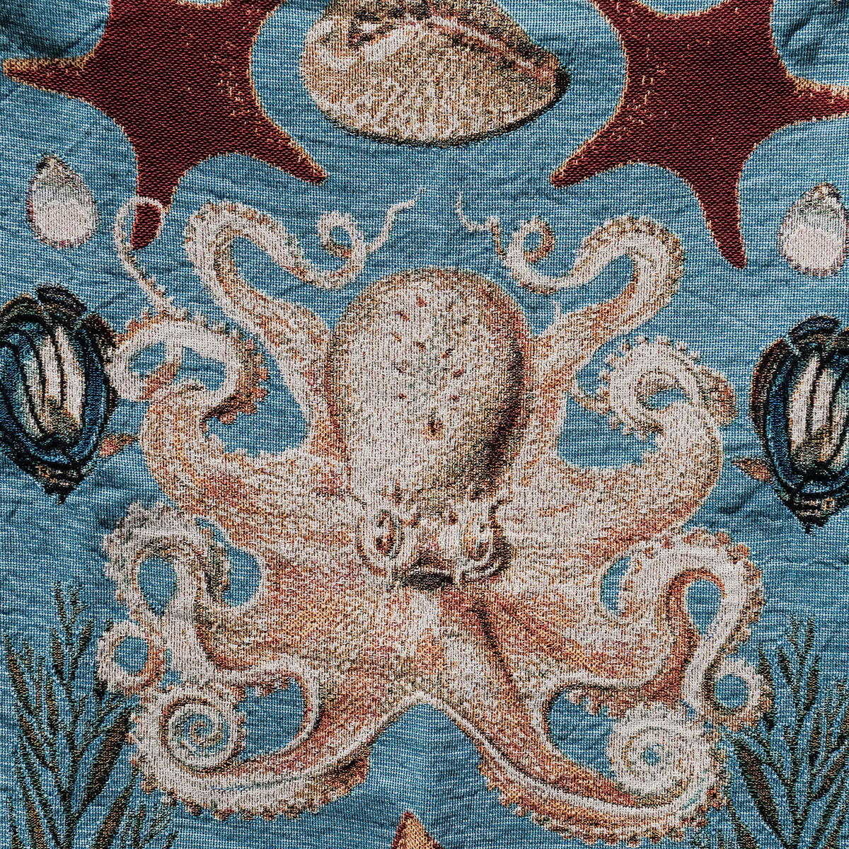 Octopus Ocean Woven Blanket - Relatable Basic