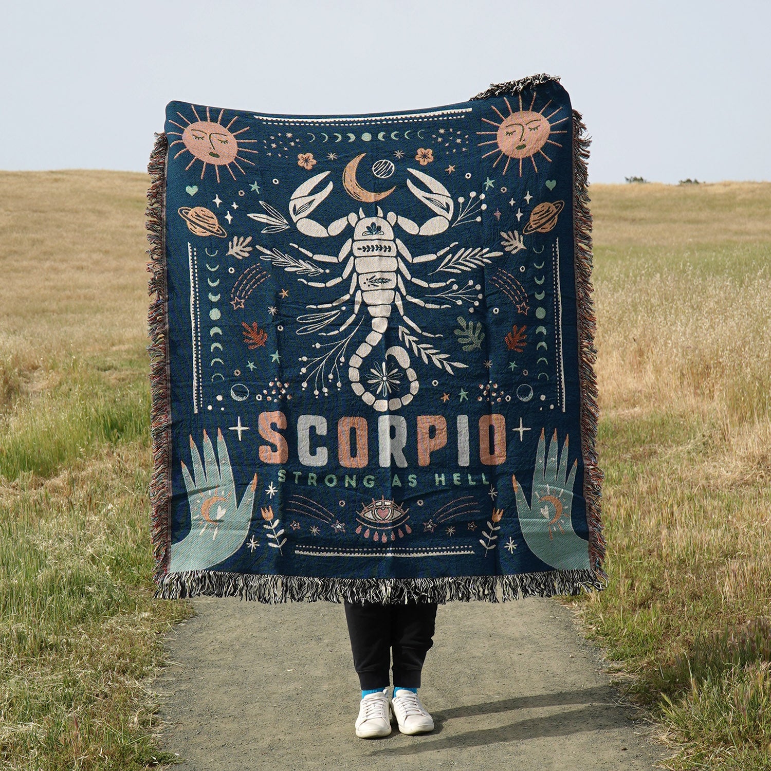 Scorpio Zodiac Woven Blanket - Woven - Personalized Gifts for Couples, Custom Birthday Gifts, Custom Anniversary Gifts | Relatable Basic