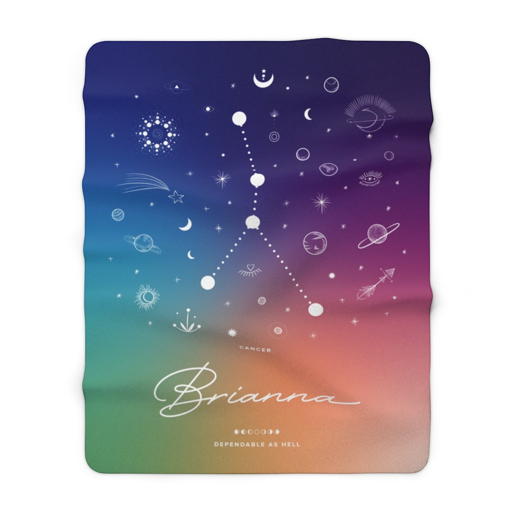 Personalized Zodiac (Pride) Fleece Blanket - Fleece - Personalized Gifts for Couples, Custom Birthday Gifts, Custom Anniversary Gifts | Relatable Basic